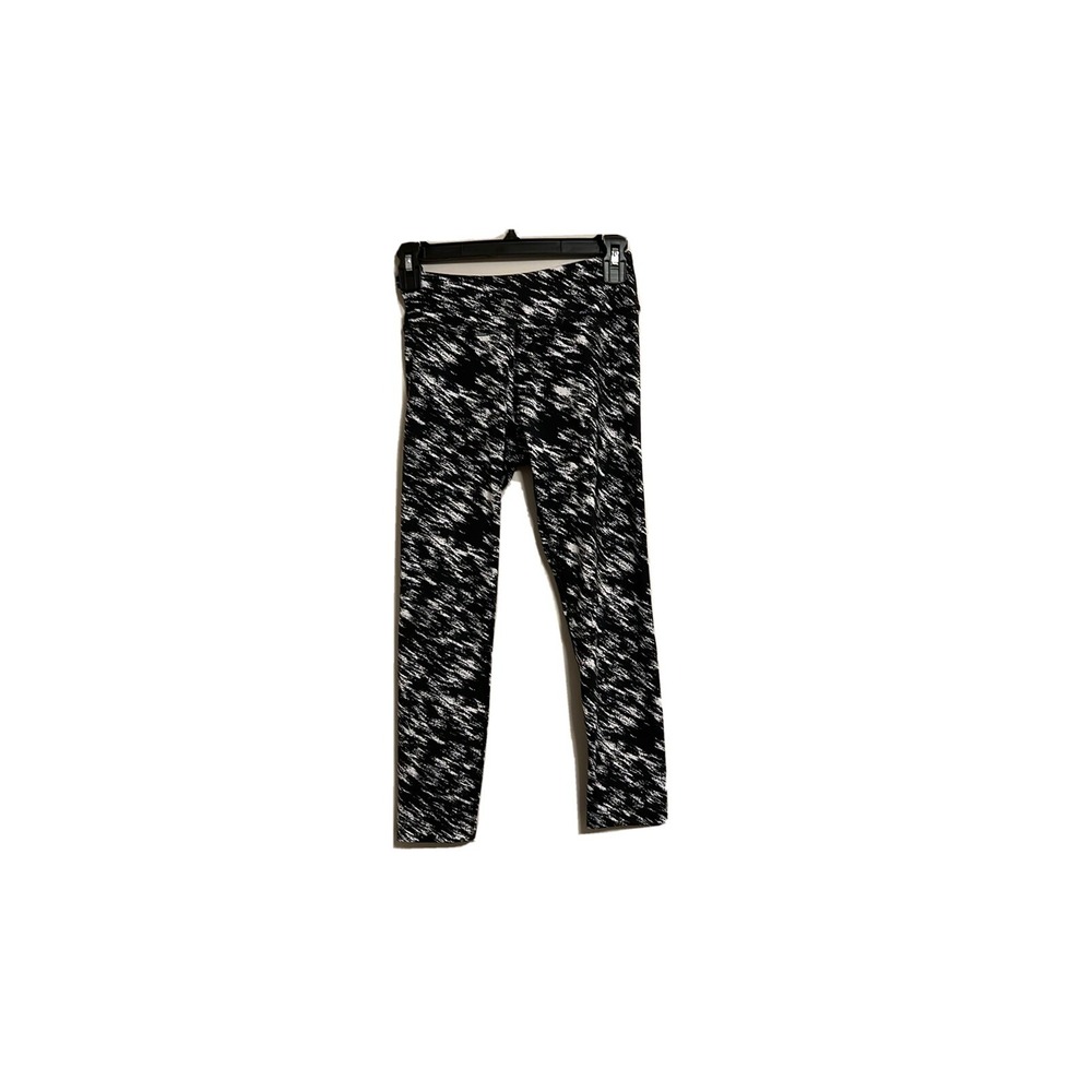 Beyond Yoga High Waist Black White Print Leggings Capri Cropped Athleisure